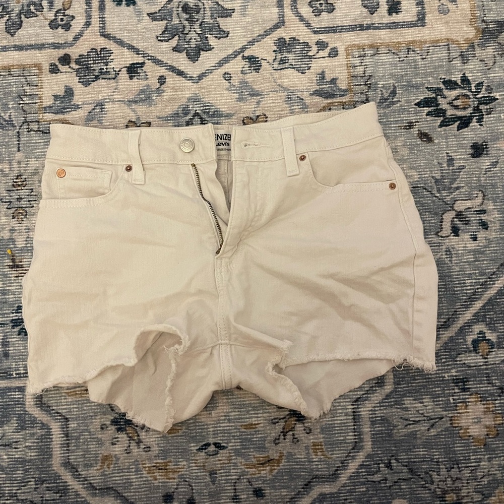 White Jean Shorta